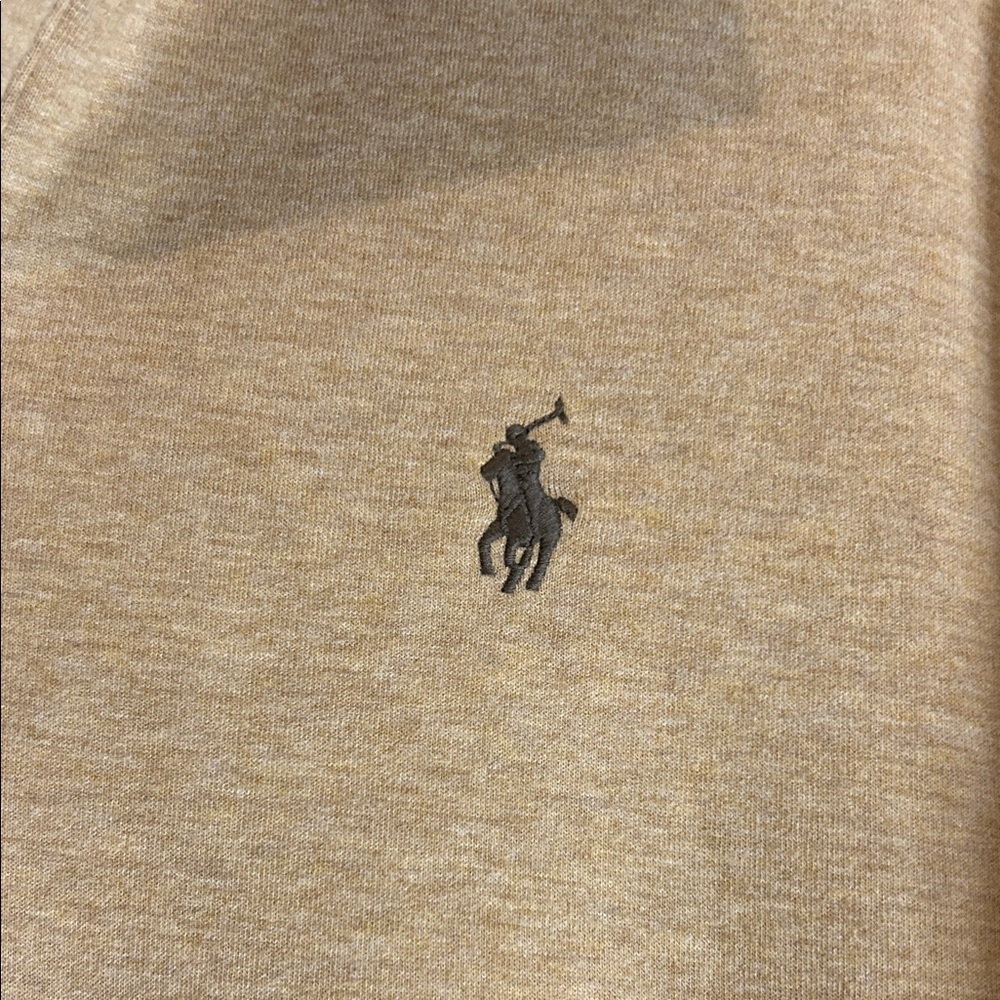 Polo Ralph Lauren Preppy Casual Beige Men's Luxury Jersey Pullover Large - Picture 4 of 11
